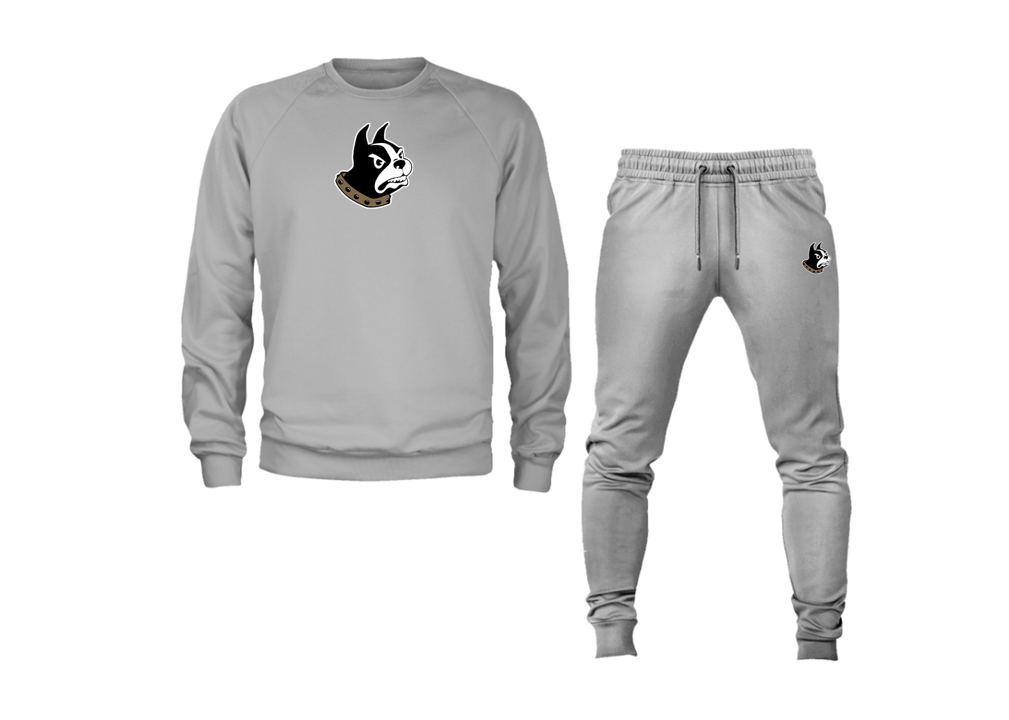 Men's Wofford Terriers Crewneck Sweatshirt Joggers Suit