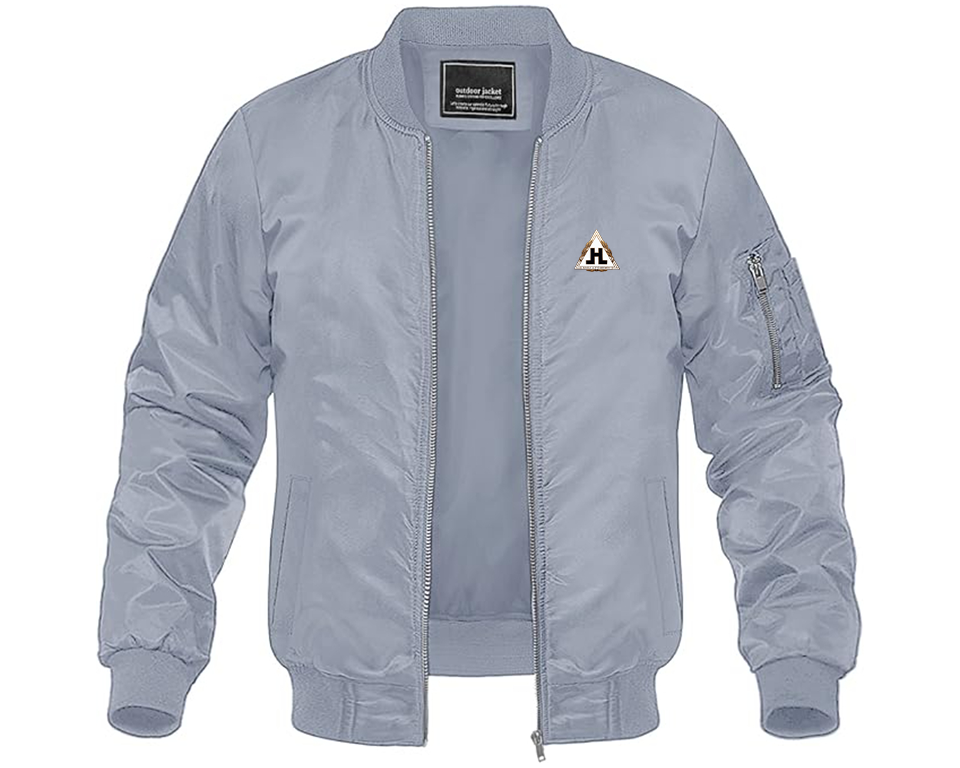 Men's Hansa Logo Lightweight Bomber Jacket Windbreaker Softshell Varsity Jacket Coat