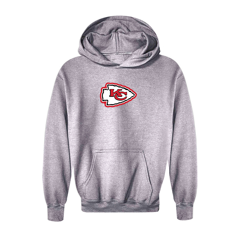 Youth KC Chiefs Logo Pullover Hoodie