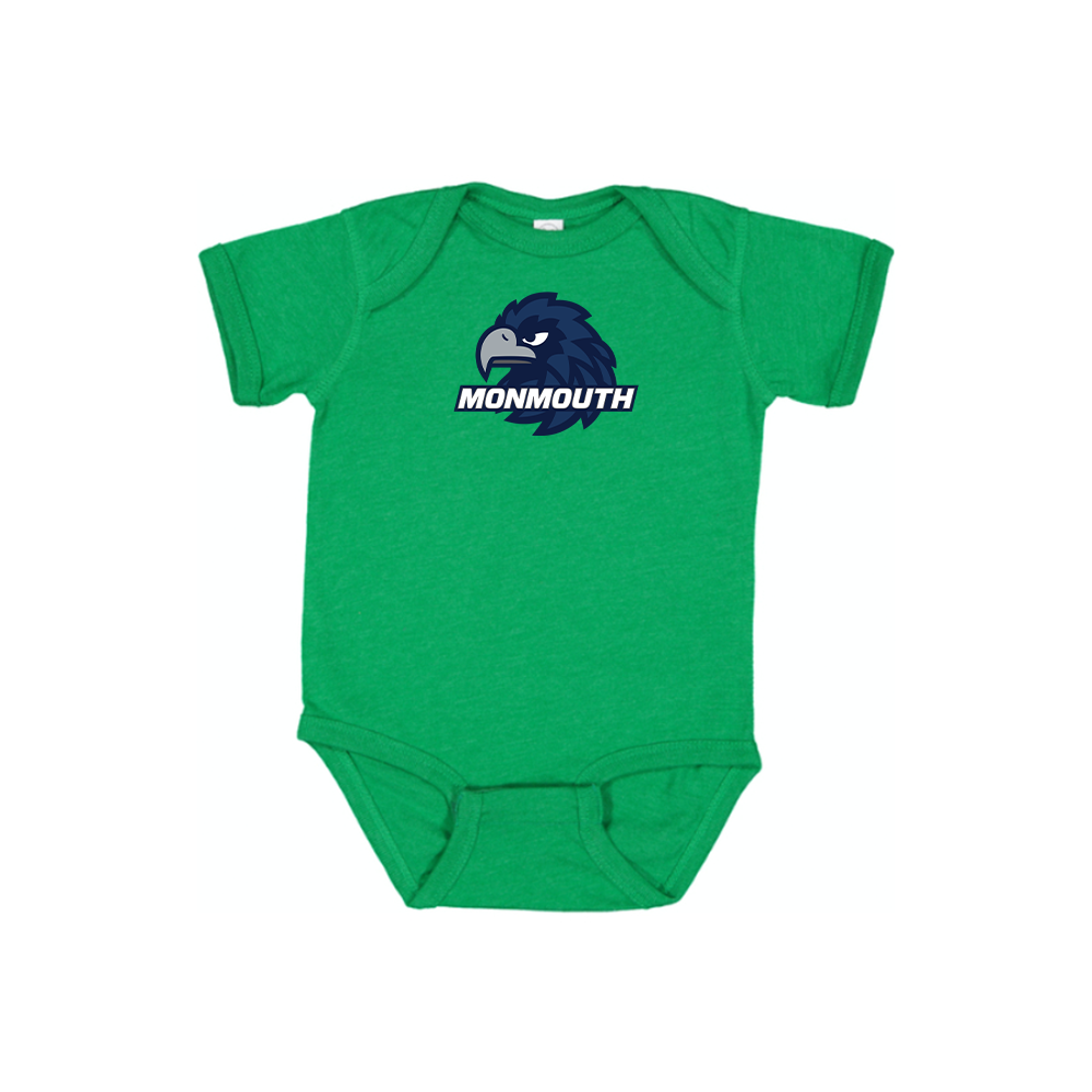 Monmouth Hawks Logo Baby Romper Onesie