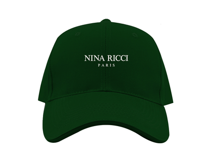 Nina Ricci Paris Logo Dad Baseball Cap Hat