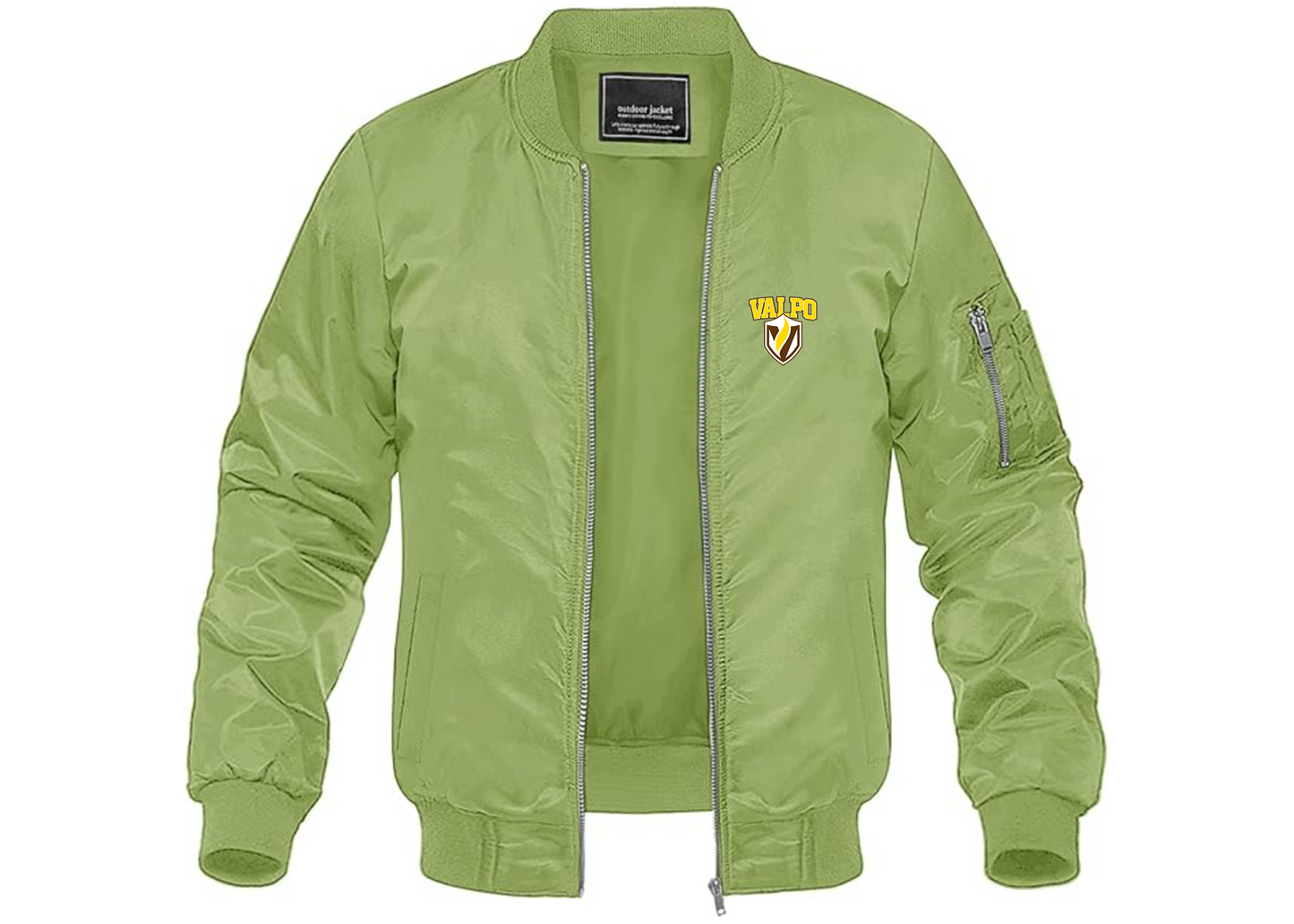 Men's Valparaiso Crusaders Lightweight Bomber Jacket Windbreaker Softshell Varsity Jacket Coat