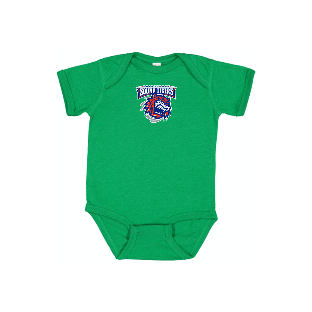 Bridgeport Sound Tigers Logo Baby Romper Onesie