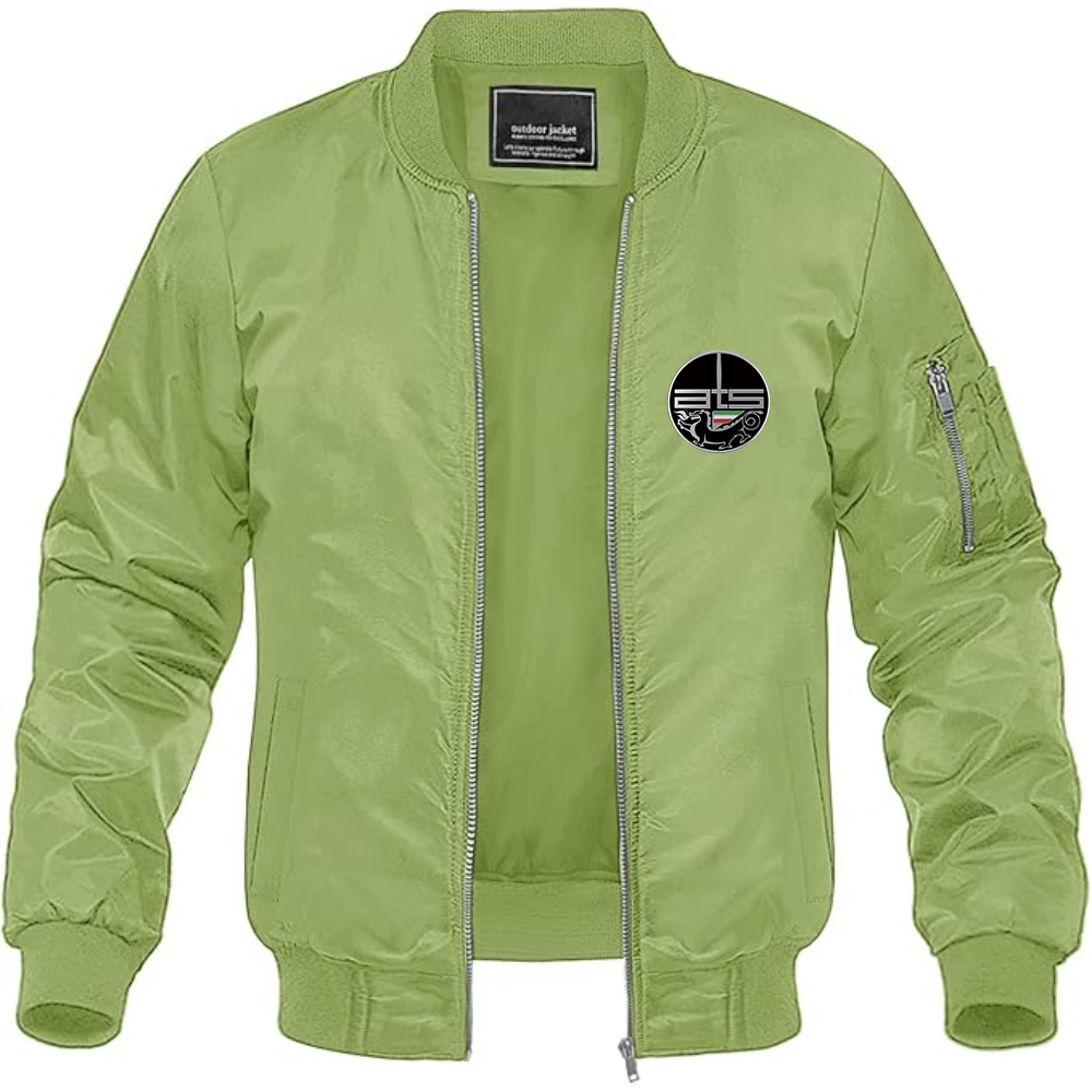Men's Automobili Turismo e Sport Logo Lightweight Bomber Jacket Windbreaker Softshell Varsity Jacket Coat