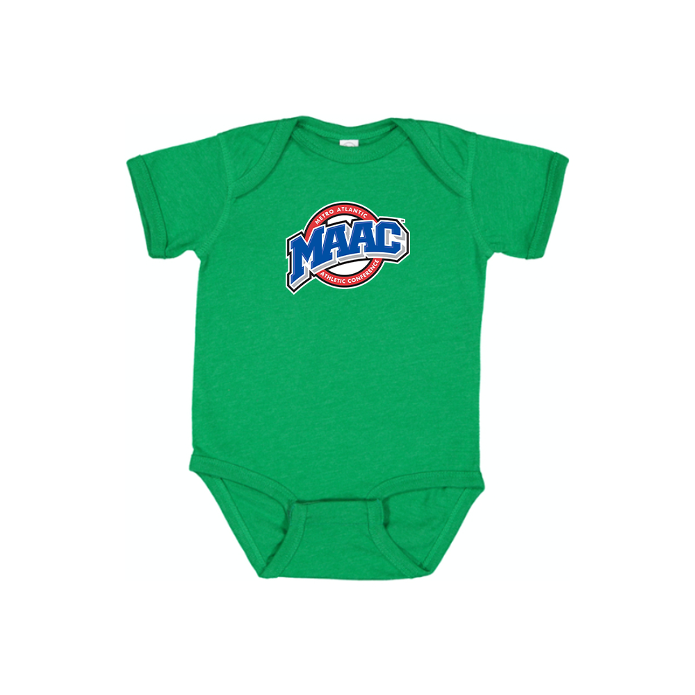 Metro Atlantic Athletic Conference Logo Baby Romper Onesie