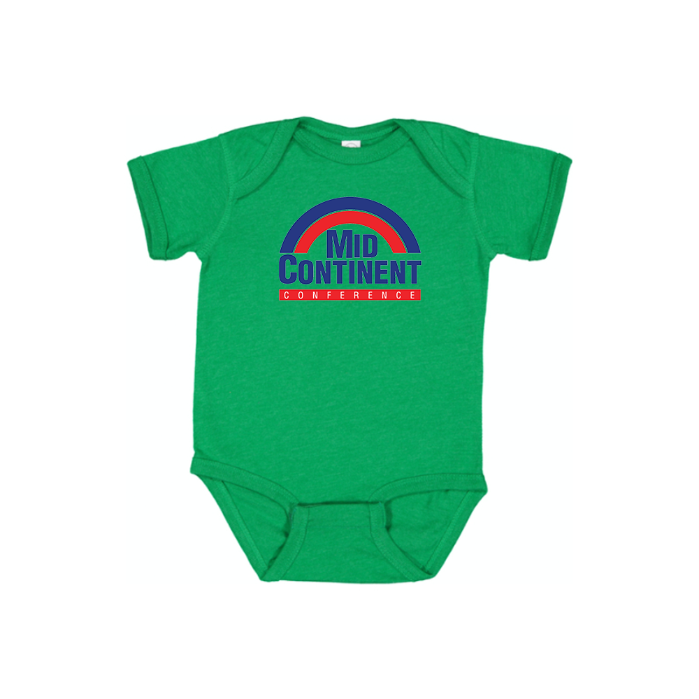 Mid Continent Conference Logo Baby Romper Onesie