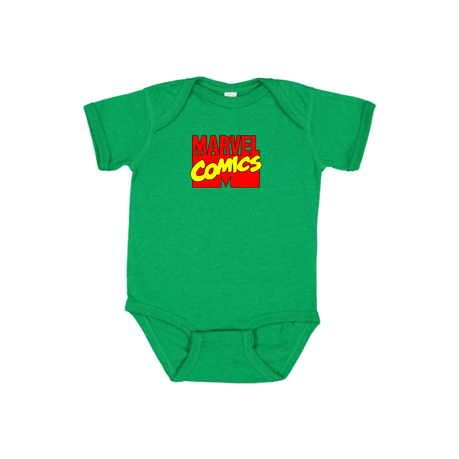 Marvel Comics Logo Baby Romper Onesie