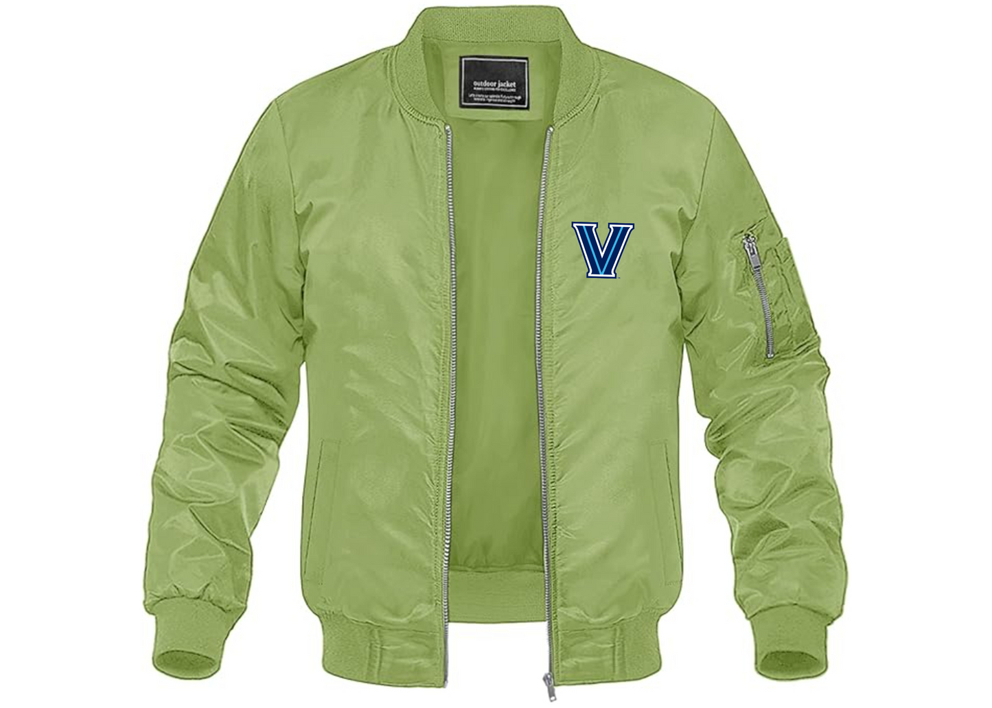 Men's Villanova Wildcats Lightweight Bomber Jacket Windbreaker Softshell Varsity Jacket Coat