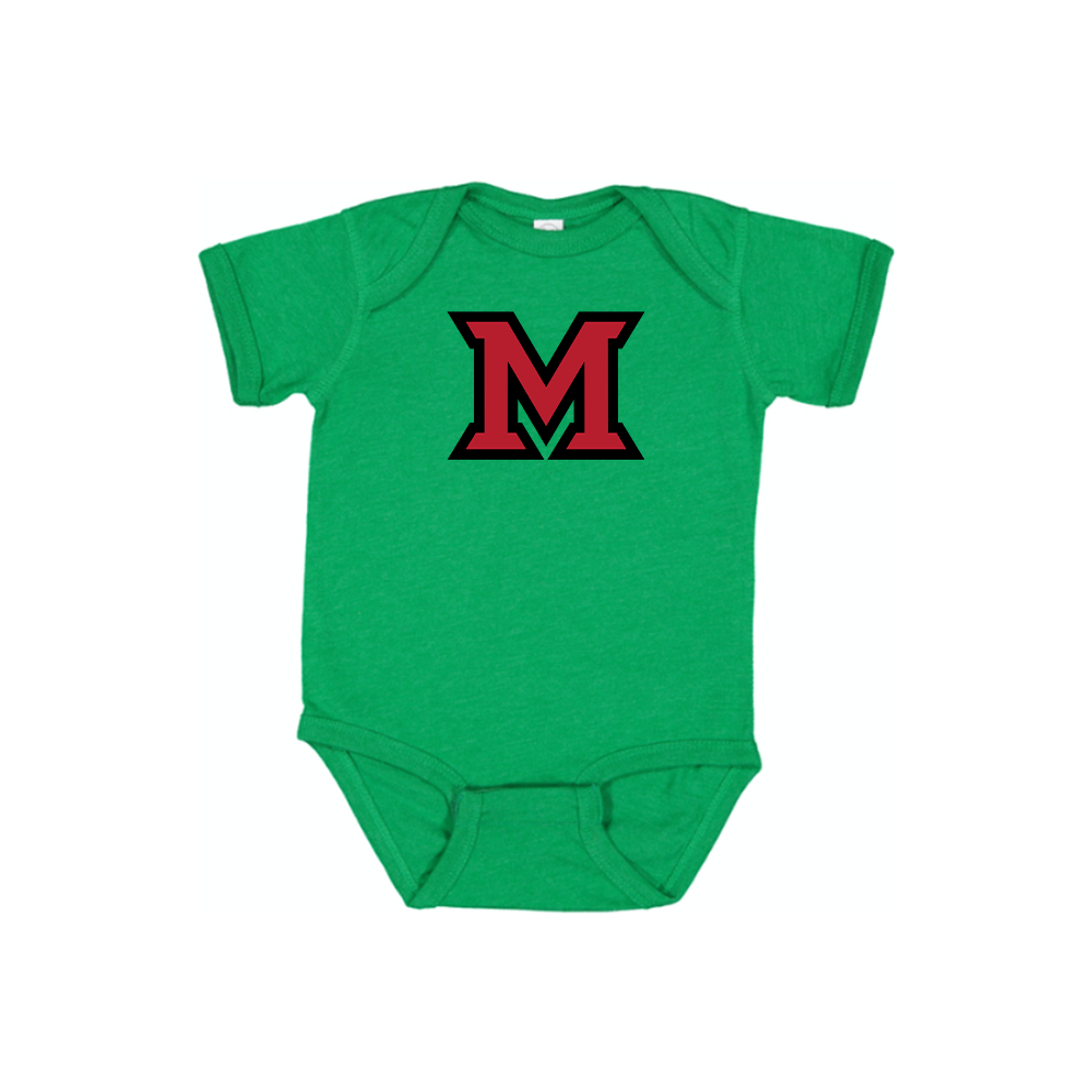 Miami Ohio RedHawks Logo Baby Romper Onesie