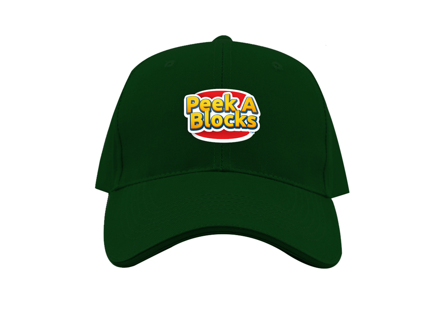 Peek A Blocks Logo Dad Baseball Cap Hat