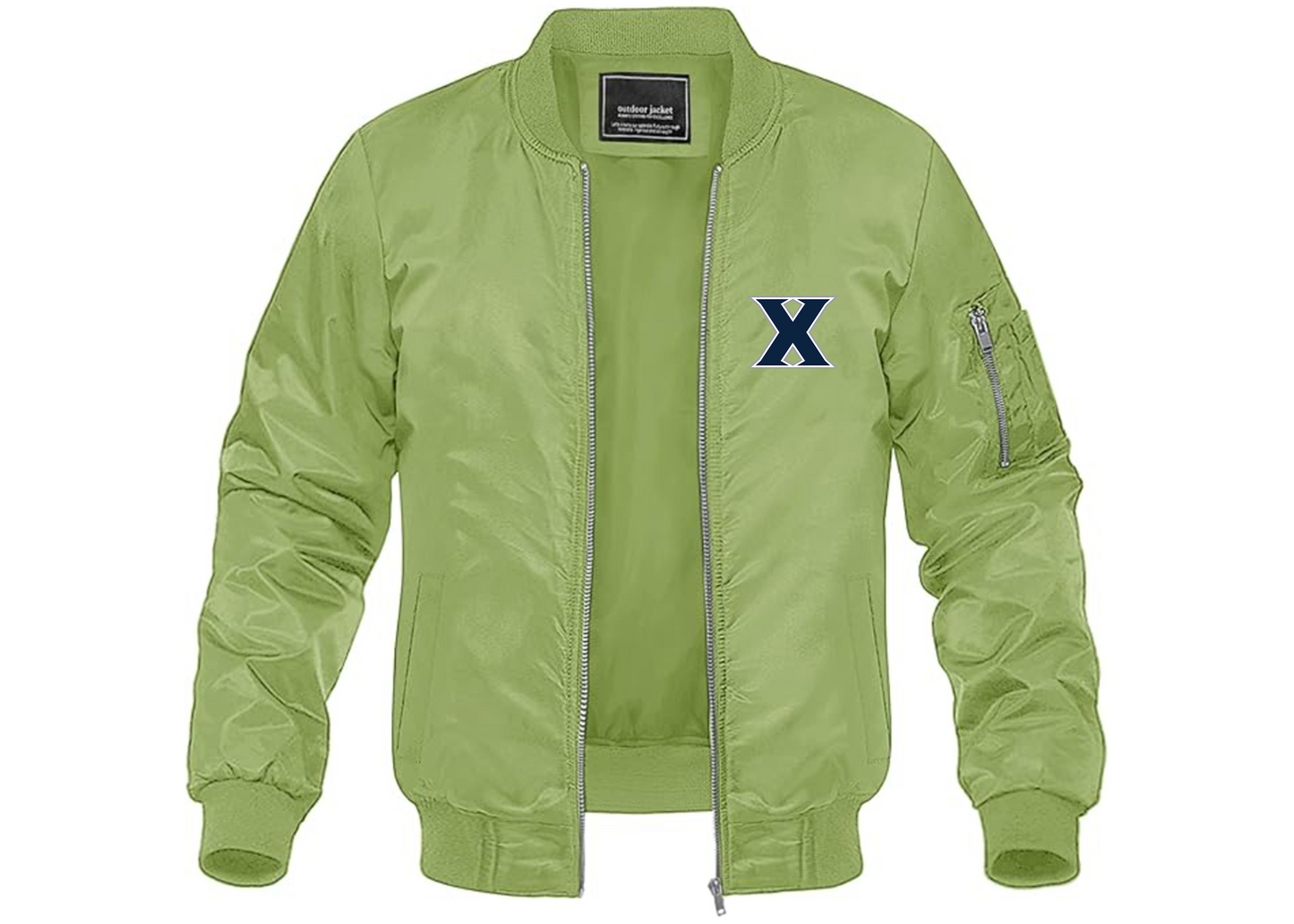 Men's Xavier Musketeers Lightweight Bomber Jacket Windbreaker Softshell Varsity Jacket Coat