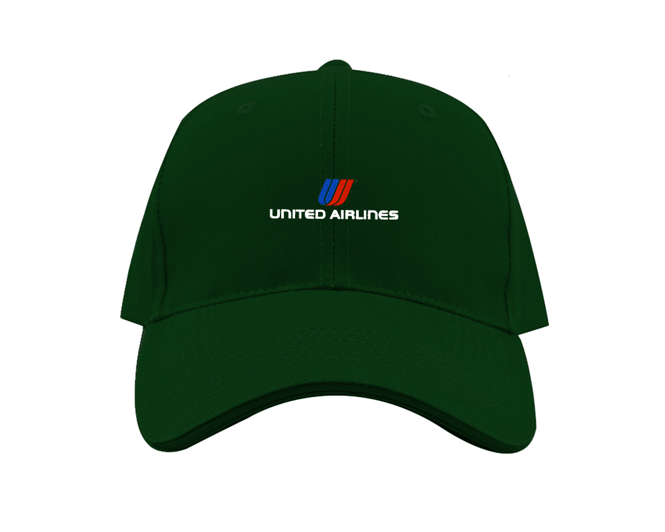 United Airlines Logo Dad Baseball Cap Hat