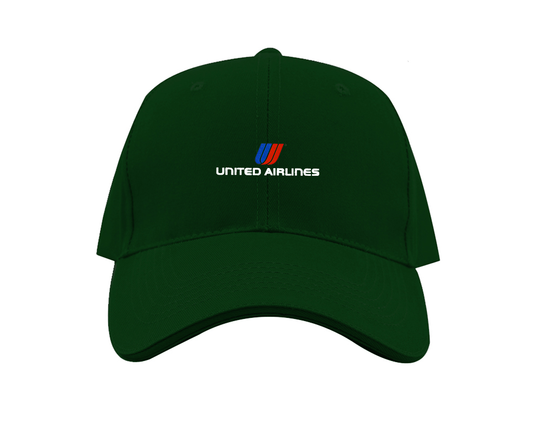United Airlines Logo Dad Baseball Cap Hat