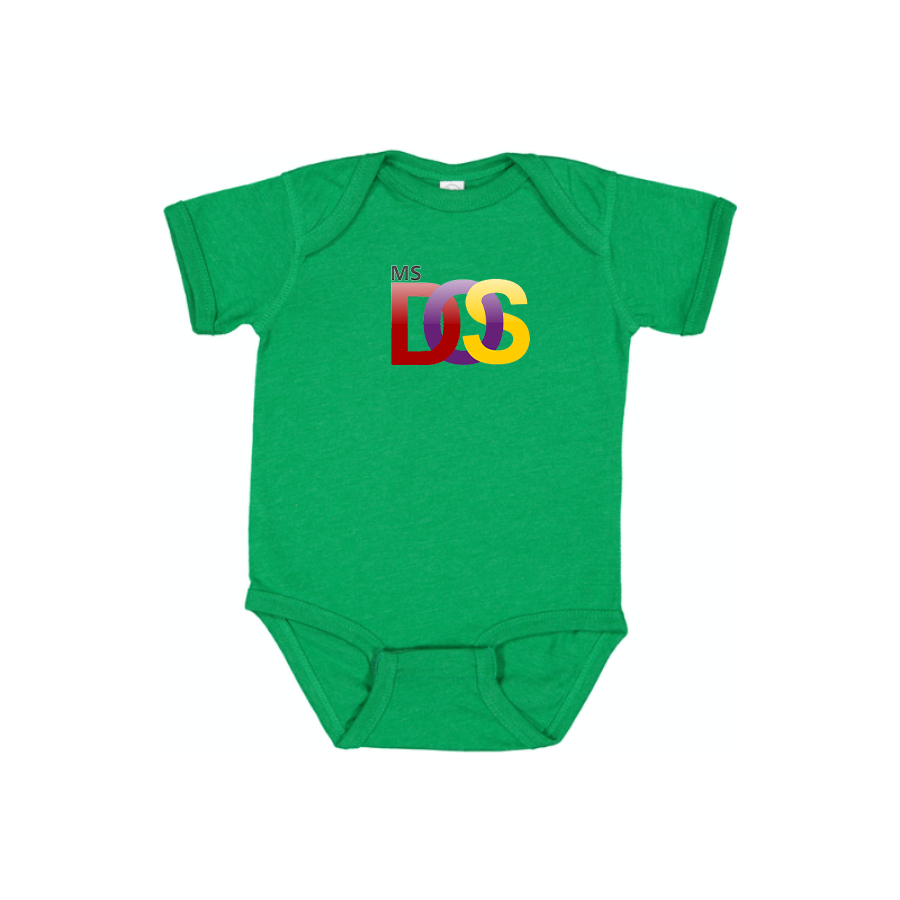 MS DOS Logo Baby Romper Onesie