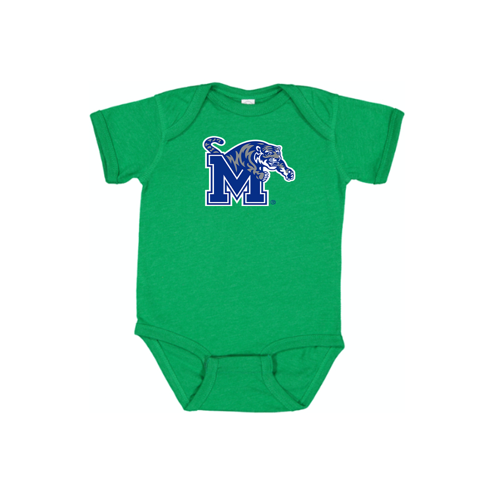 Memphis Tigers Logo Baby Romper Onesie