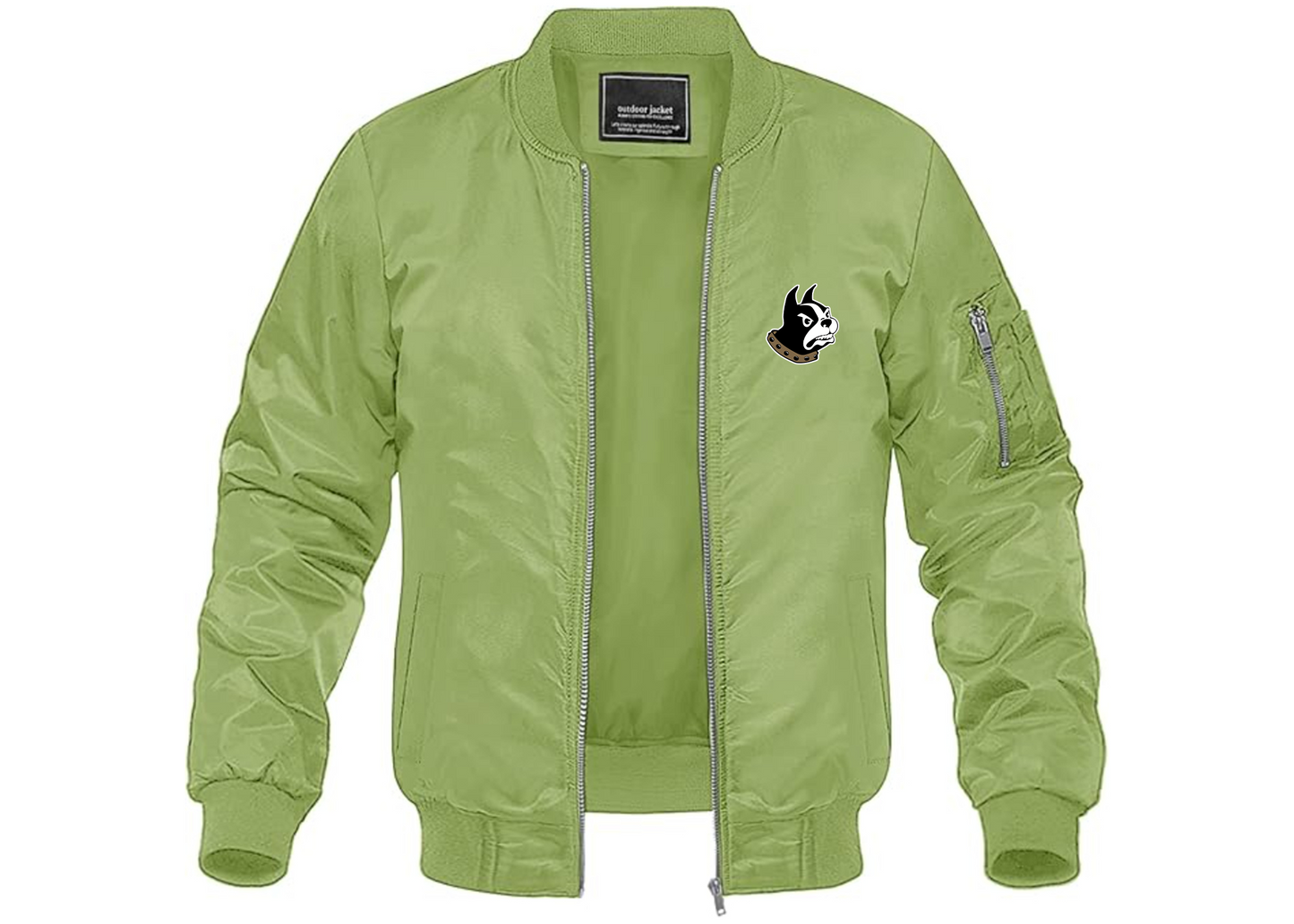 Men's Wofford Terriers Lightweight Bomber Jacket Windbreaker Softshell Varsity Jacket Coat