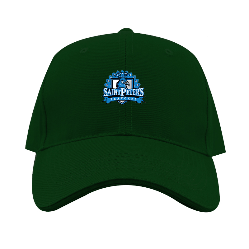 Saint Peters Peacocks Logo Dad Baseball Cap Hat