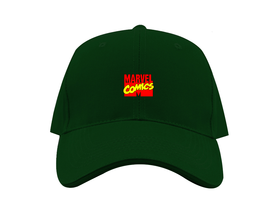 Marvel Comics Logo Dad Baseball Cap Hat