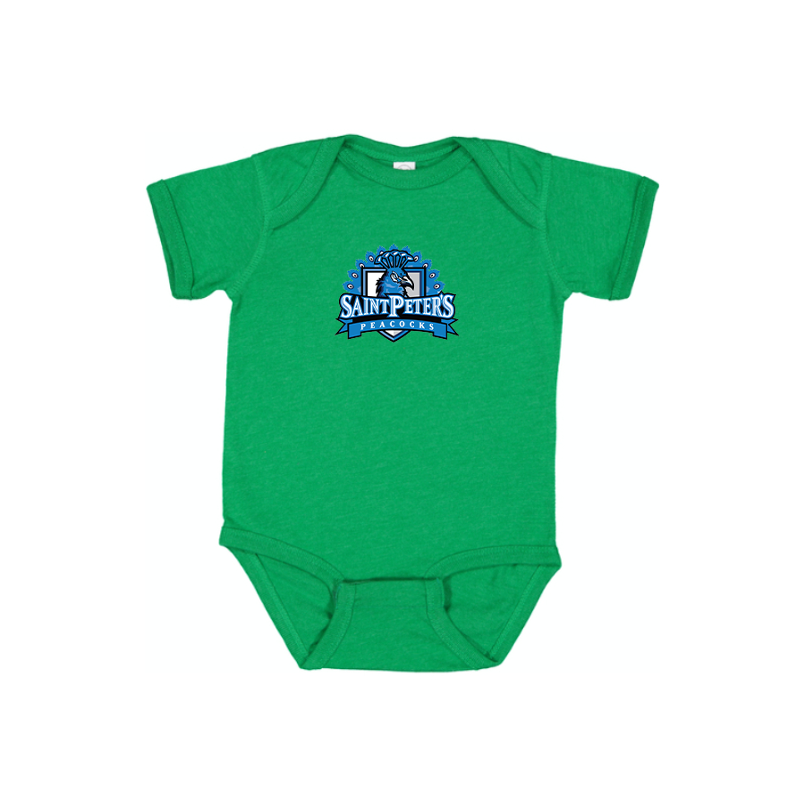 Saint Peters Peacocks Logo Baby Romper Onesie