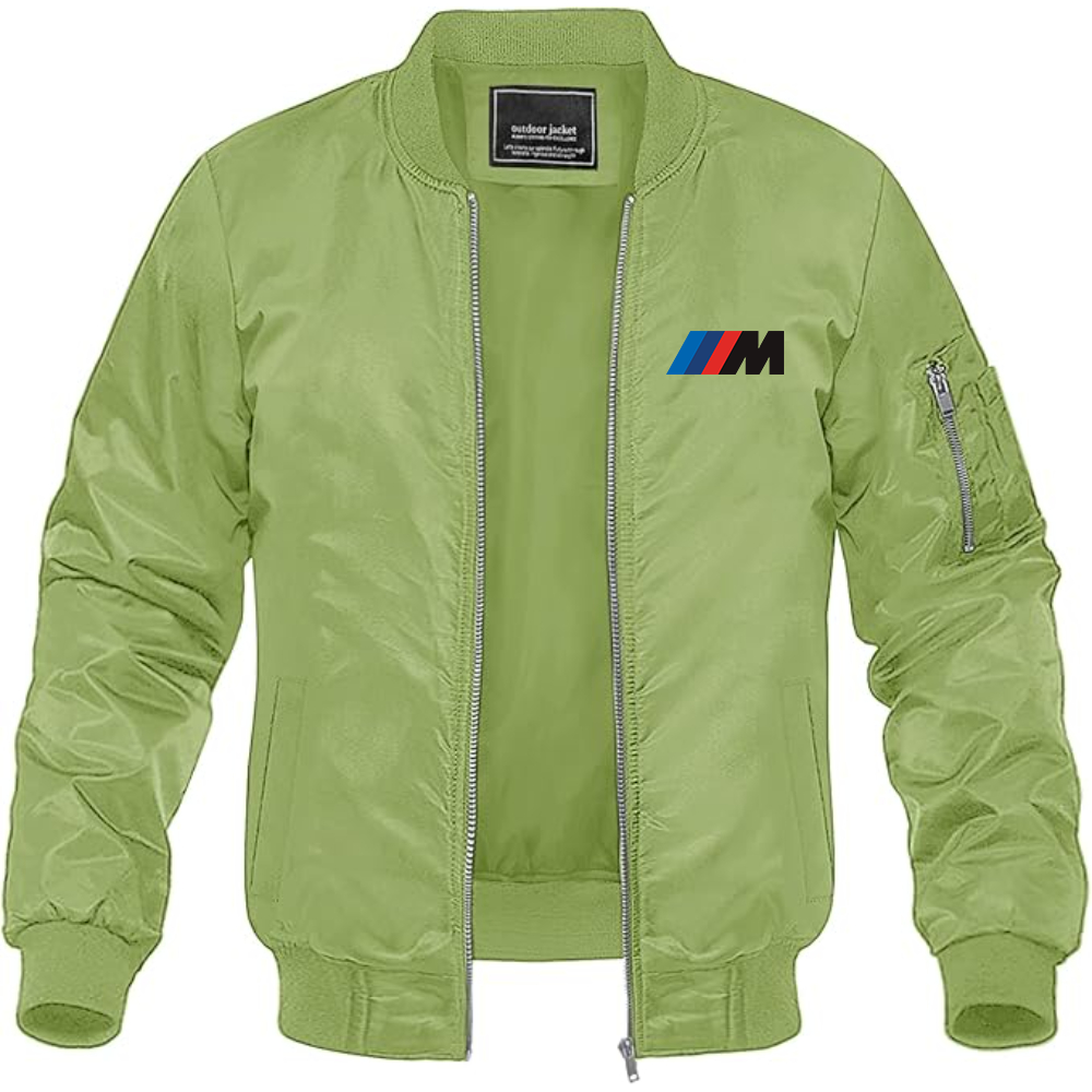 BMW M Logo Lightweight Bomber Jacket Windbreaker Softshell Varsity Jacket Coat