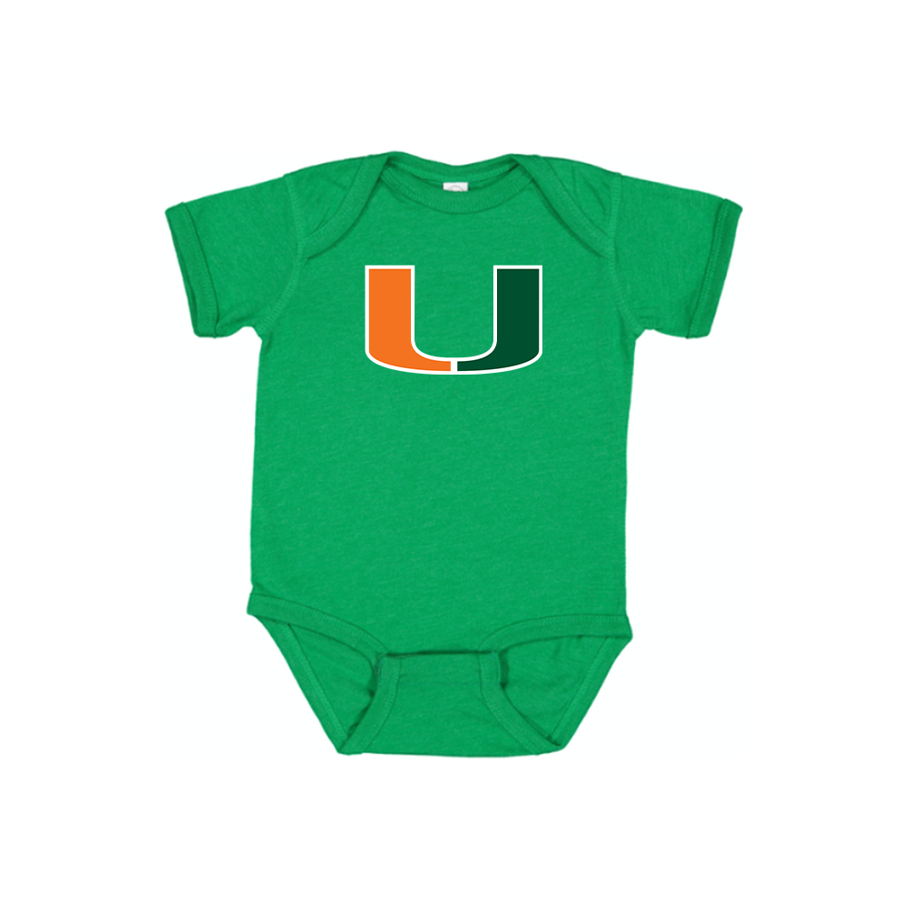 Miami Hurricanes Logo Baby Romper Onesie