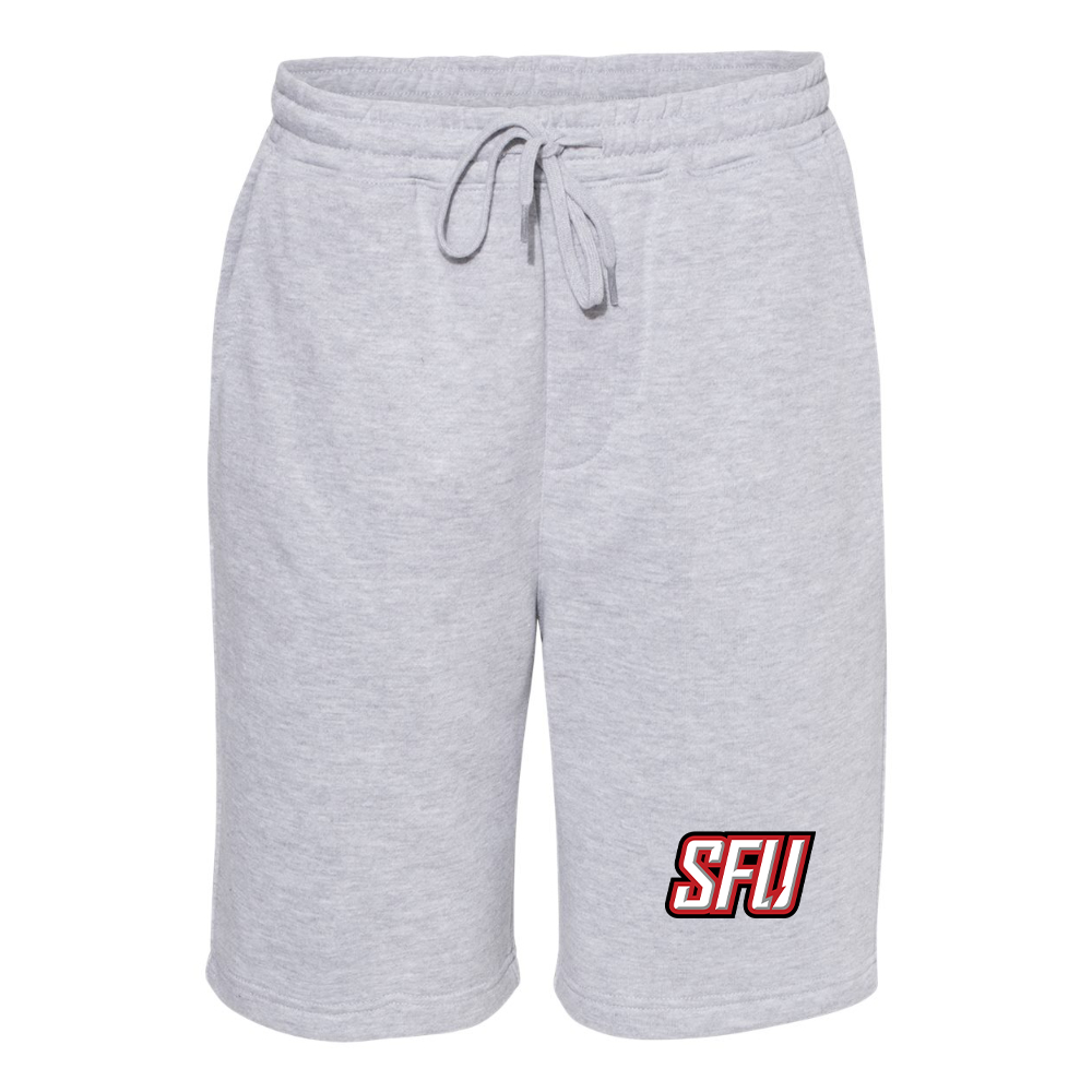 Men's Saint Francis Red Flash Logo Independent Trading Co Midweight Fleece Shorts