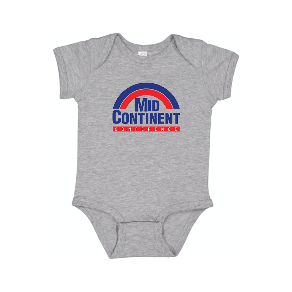 Mid Continent Conference Logo Baby Romper Onesie