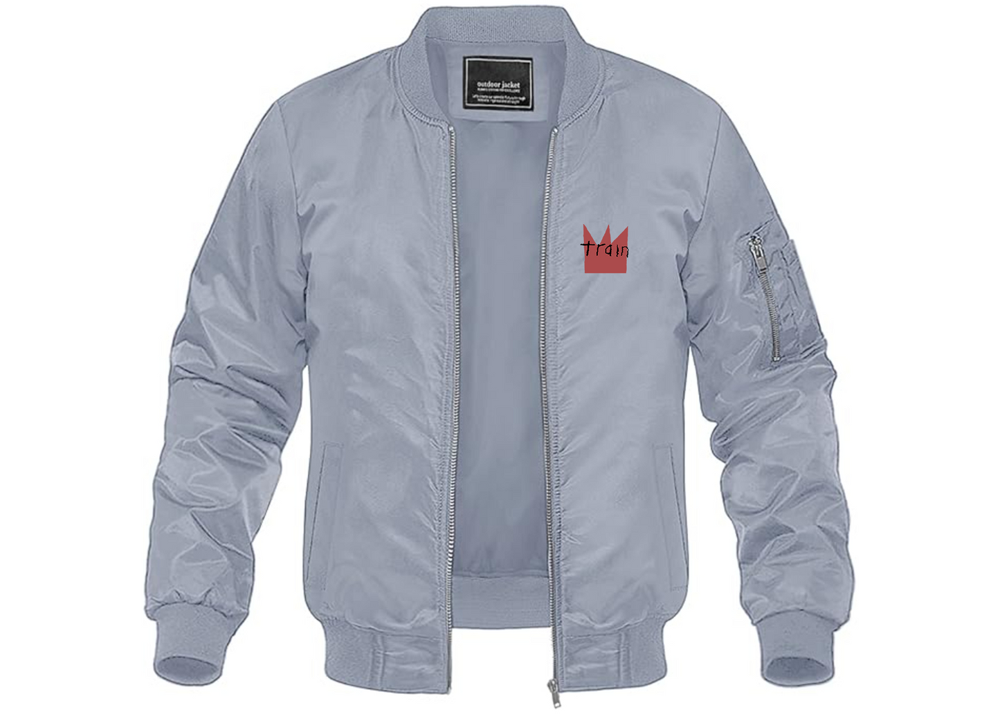 Men's Train Lightweight Bomber Jacket Windbreaker Softshell Varsity Jacket Coat