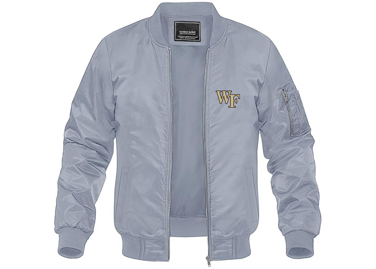 Men's Wake Forest Demon Deacons Lightweight Bomber Jacket Windbreaker Softshell Varsity Jacket Coat