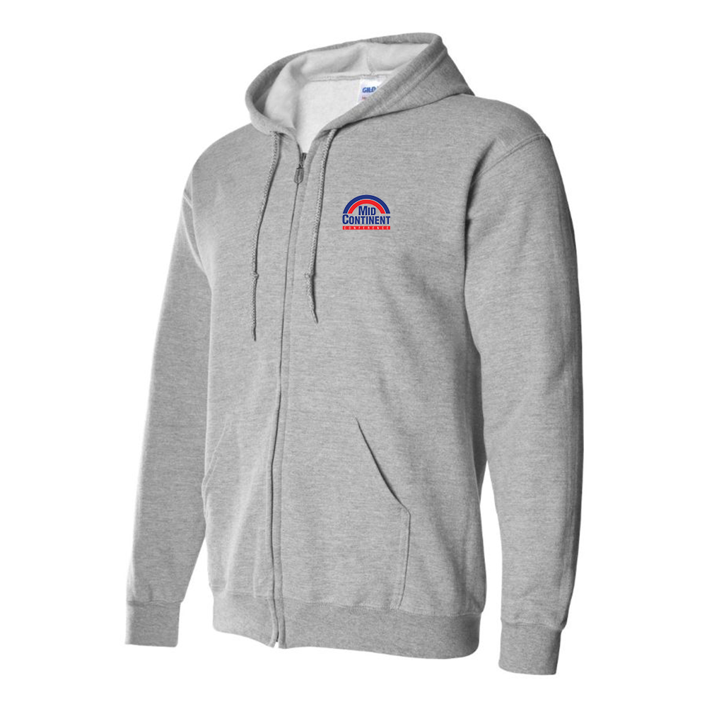 Men's Mid Continent Conference Logo Zipper Hoodie