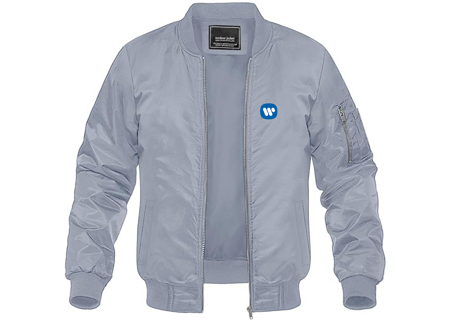 Men's WMG Lightweight Bomber Jacket Windbreaker Softshell Varsity Jacket Coat