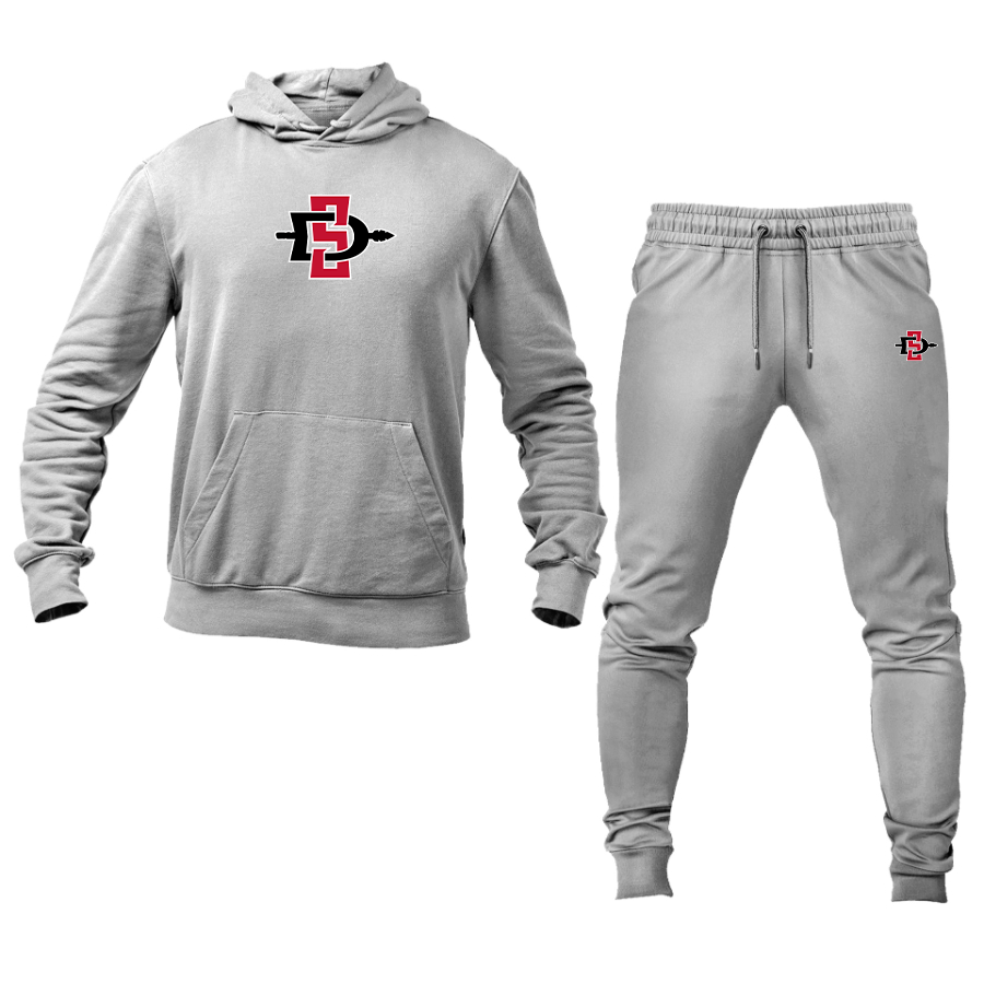 Men's San Diego State Aztecs Logo Hoodie Joggers Set