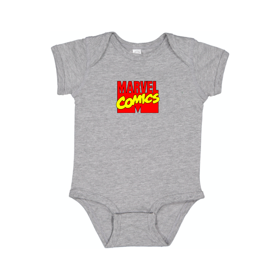 Marvel Comics Logo Baby Romper Onesie