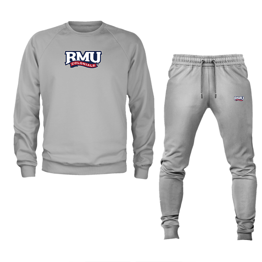 Men's Robert Morris Colonials Logo Crewneck Sweatshirt Joggers Suit
