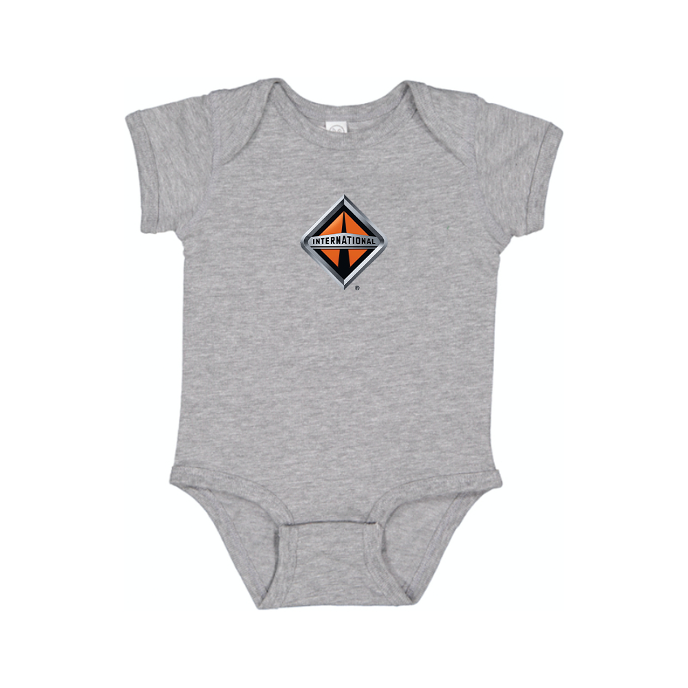 International Trucks Logo Baby Romper Onesie