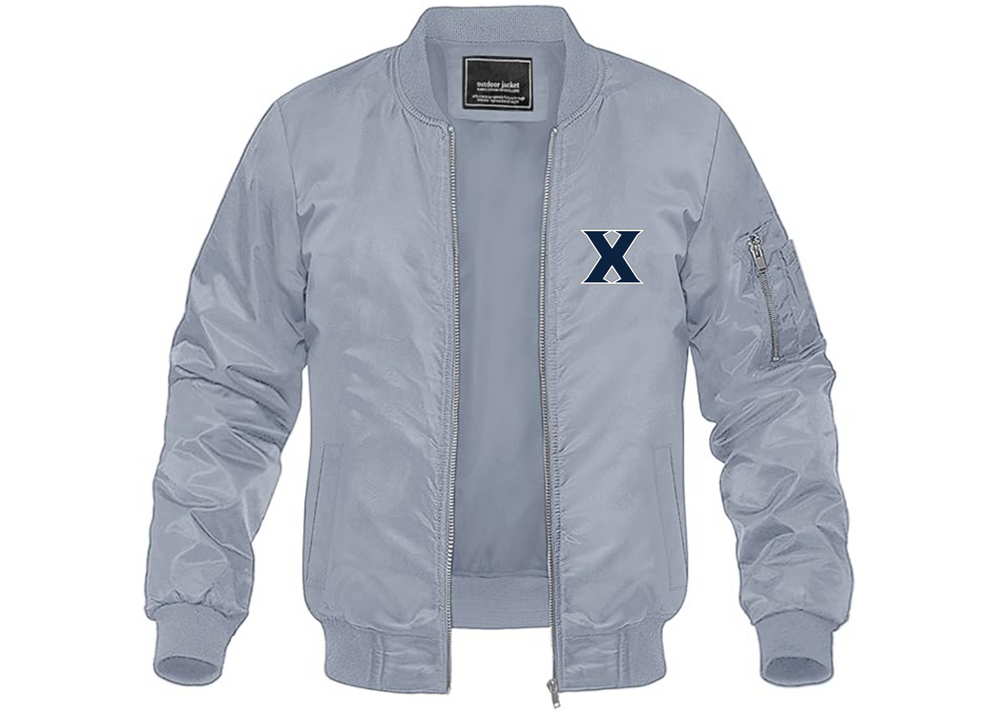Men's Xavier Musketeers Lightweight Bomber Jacket Windbreaker Softshell Varsity Jacket Coat