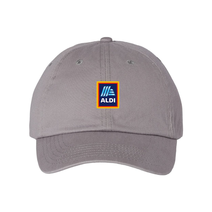 Aldi Logo  Valucap Adult Bio-Washed Classic Dad Hat
