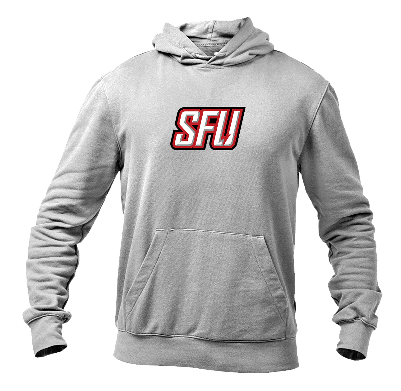 Men's Saint Francis Red Flash Logo Gildan  Heavy Blend Hooded Sweatshirt