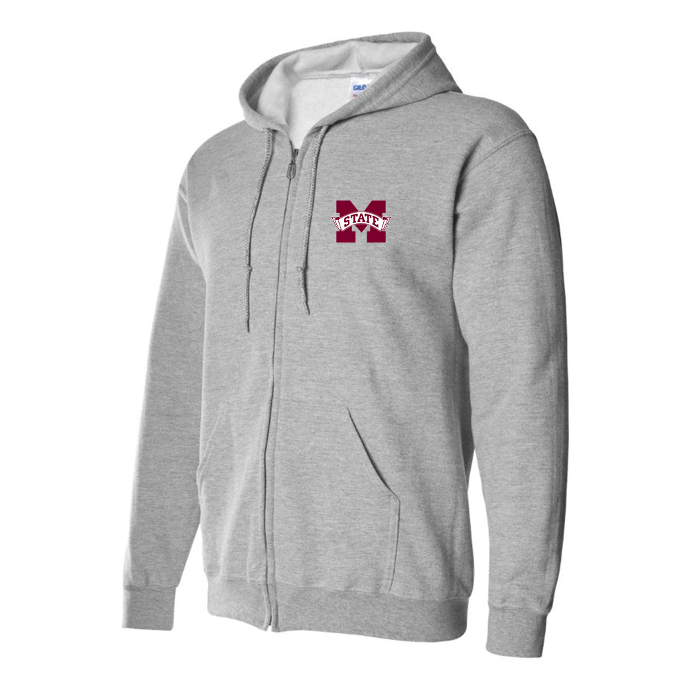 Men's Mississippi State Bulldogs Logo Zipper Hoodie