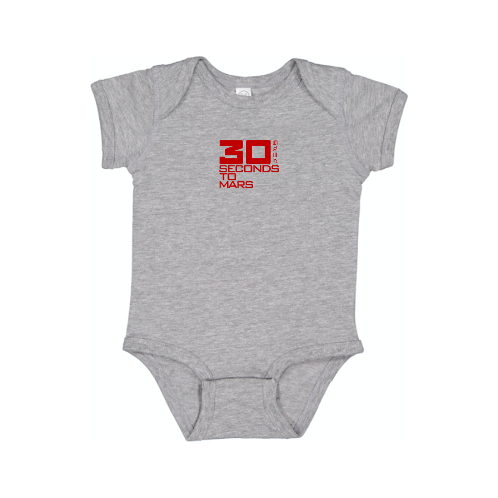30 Seconds To Mars Logo Baby Romper Onesie