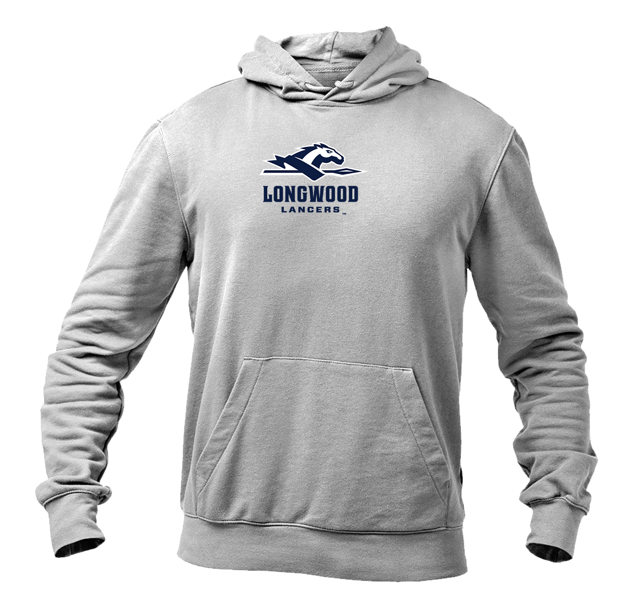 Men's Longwood Lancers Logo  Pullover Hoodie