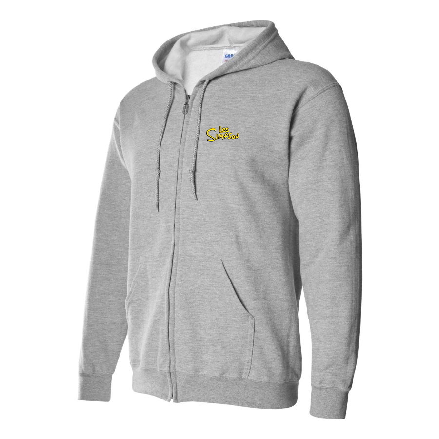Men's Les Simpson Logo Zipper Hoodie