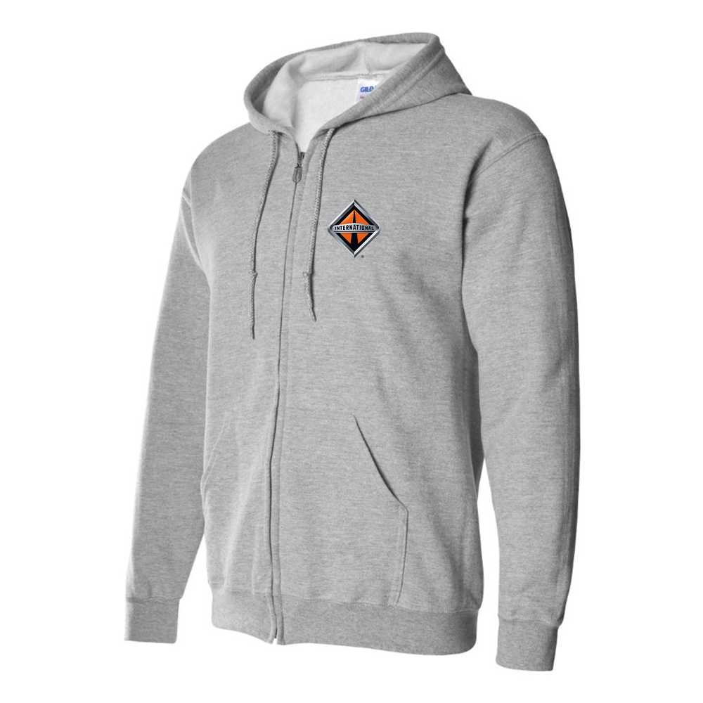 Men's International Trucks Logo Zipper Hoodie