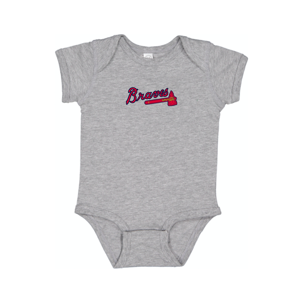 Atlanta Braves Logo Baby Romper Onesie