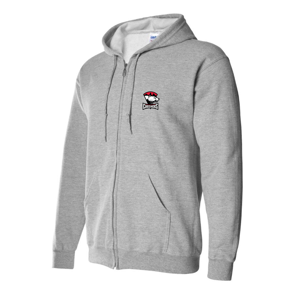 Men's Charlotte Checkers Logo Zipper Hoodie