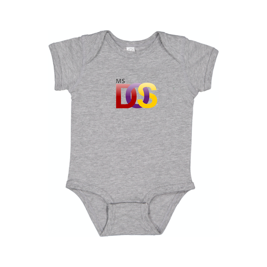 MS DOS Logo Baby Romper Onesie
