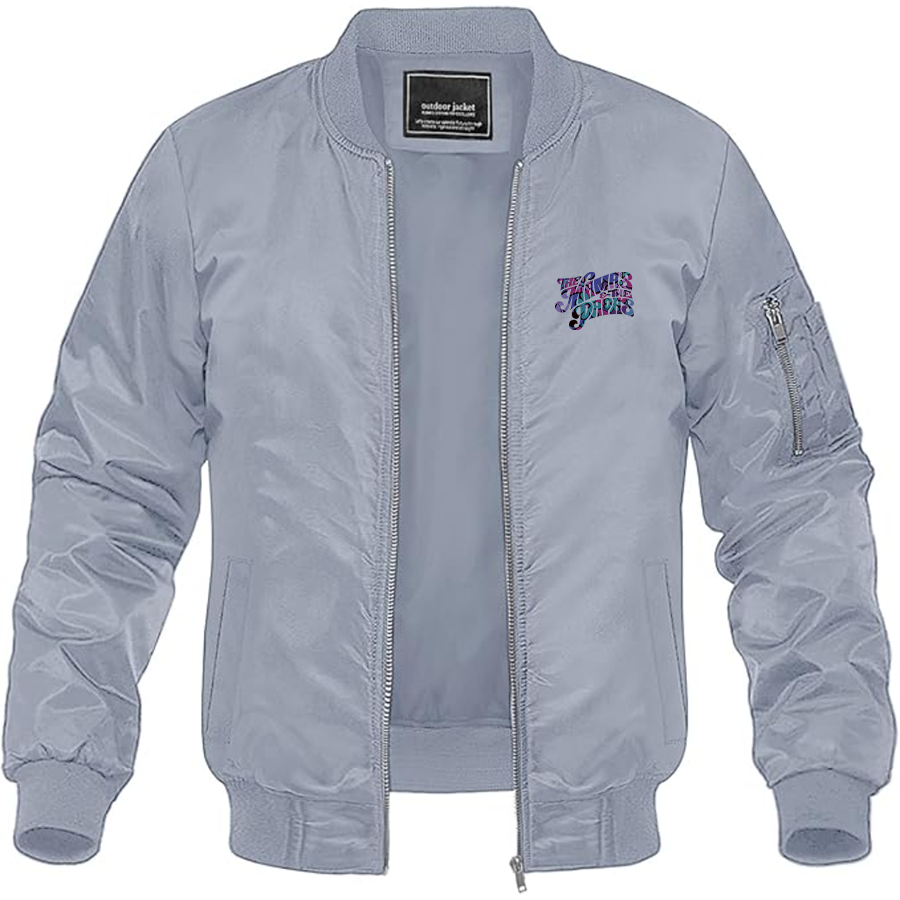 Men's The Mamas & The Papas Logo Lightweight Bomber Jacket Windbreaker Softshell Varsity Jacket Coat