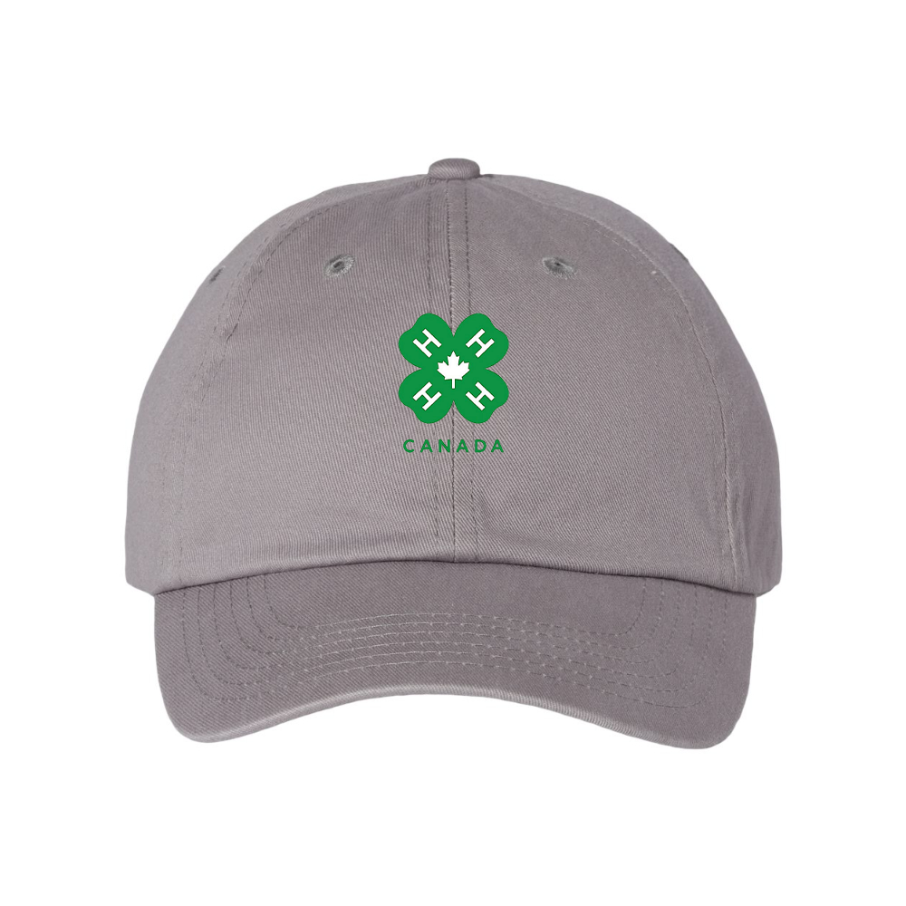 4H Canada Logo  Valucap Adult Bio-Washed Classic Dad Hat