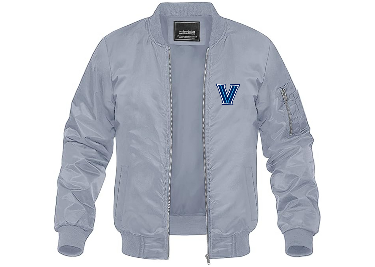 Men's Villanova Wildcats Lightweight Bomber Jacket Windbreaker Softshell Varsity Jacket Coat
