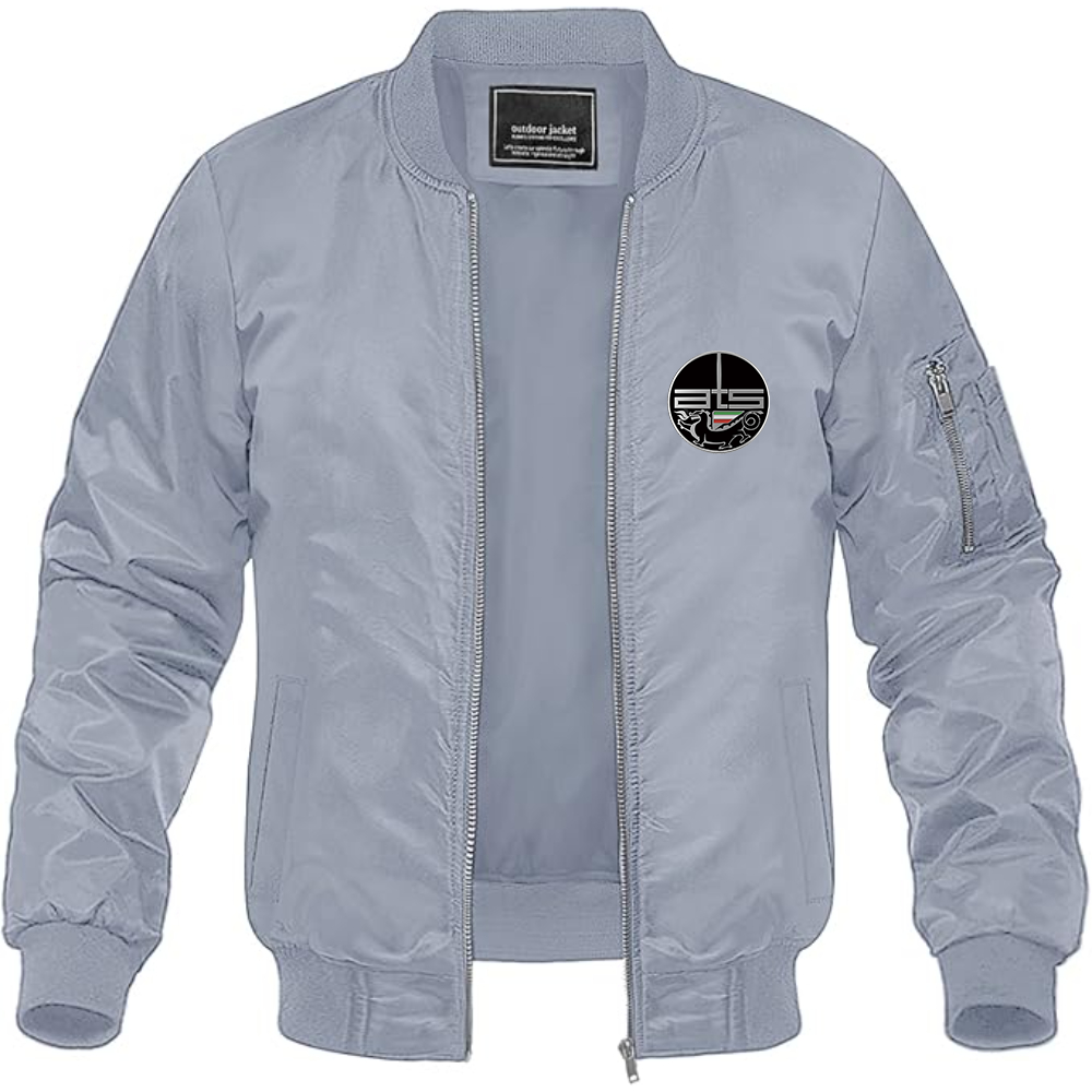 Men's Automobili Turismo e Sport Logo Lightweight Bomber Jacket Windbreaker Softshell Varsity Jacket Coat